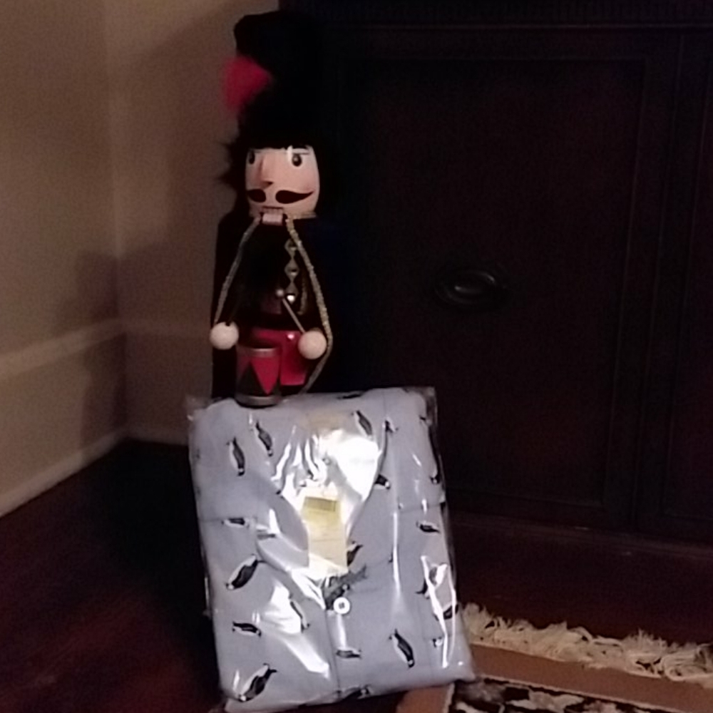 Men's Flannel Penguin Pajamas
